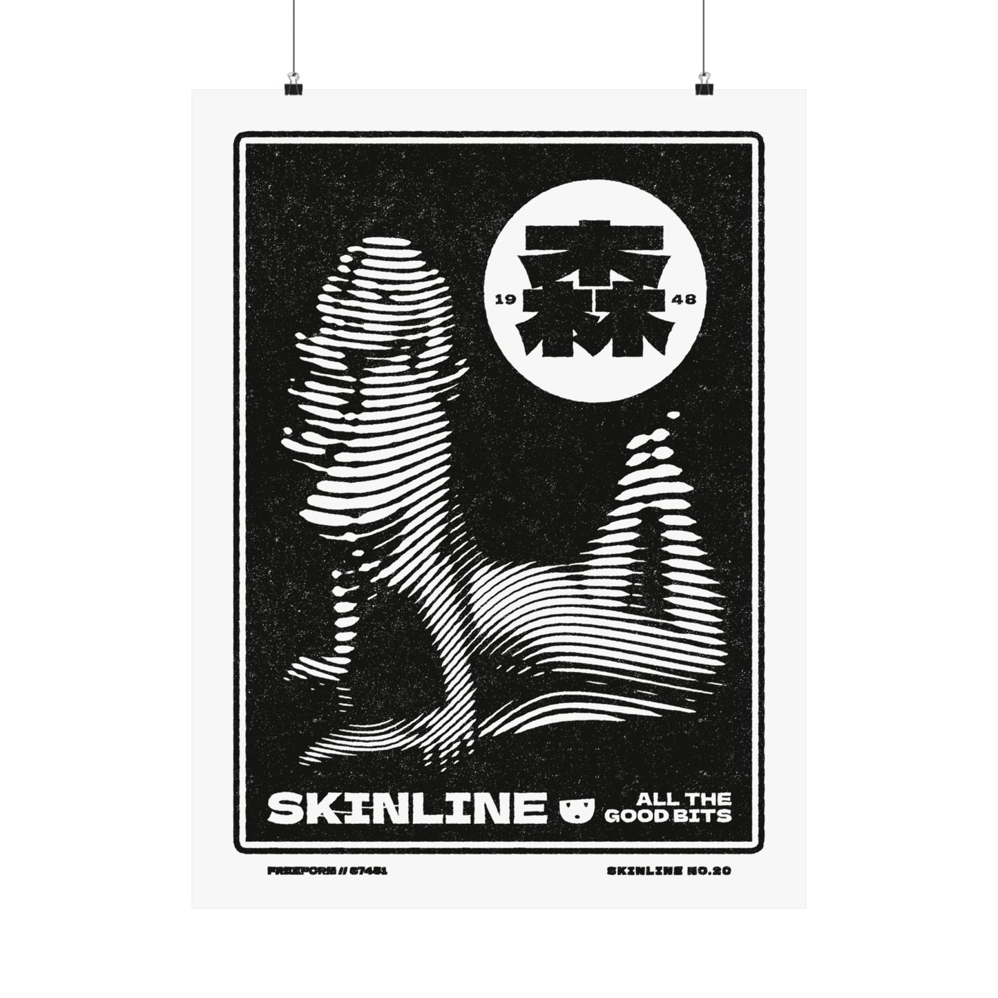SKINLINE No.20 – Retro Nude Art Print