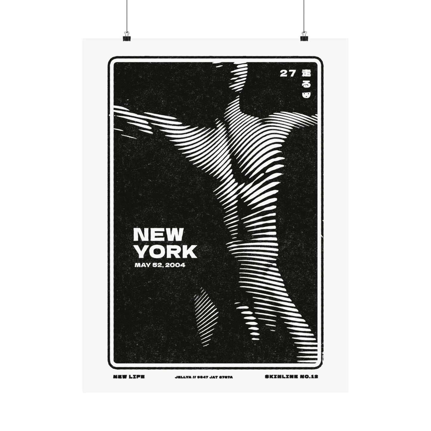 SKINLINE No.12 – New York Nude Art Print