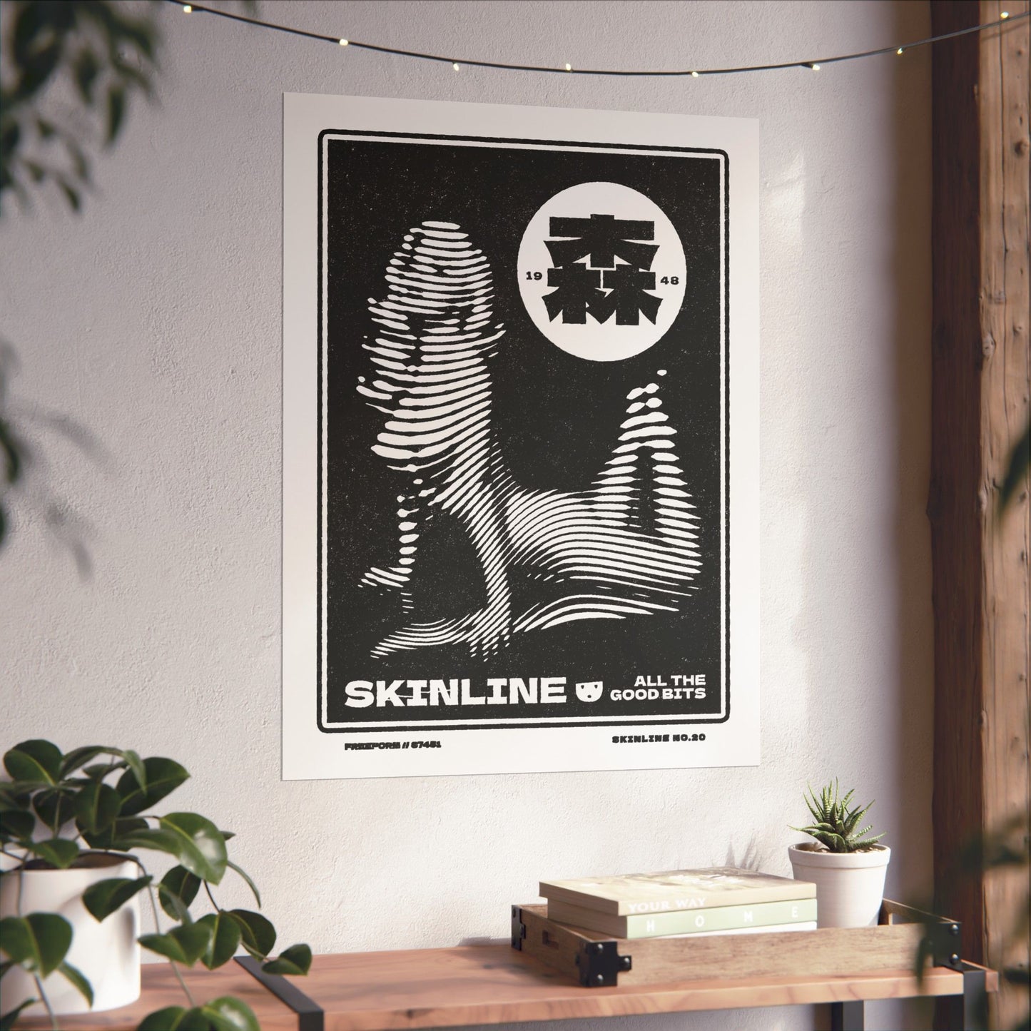 SKINLINE No.20 – Retro Nude Art Print