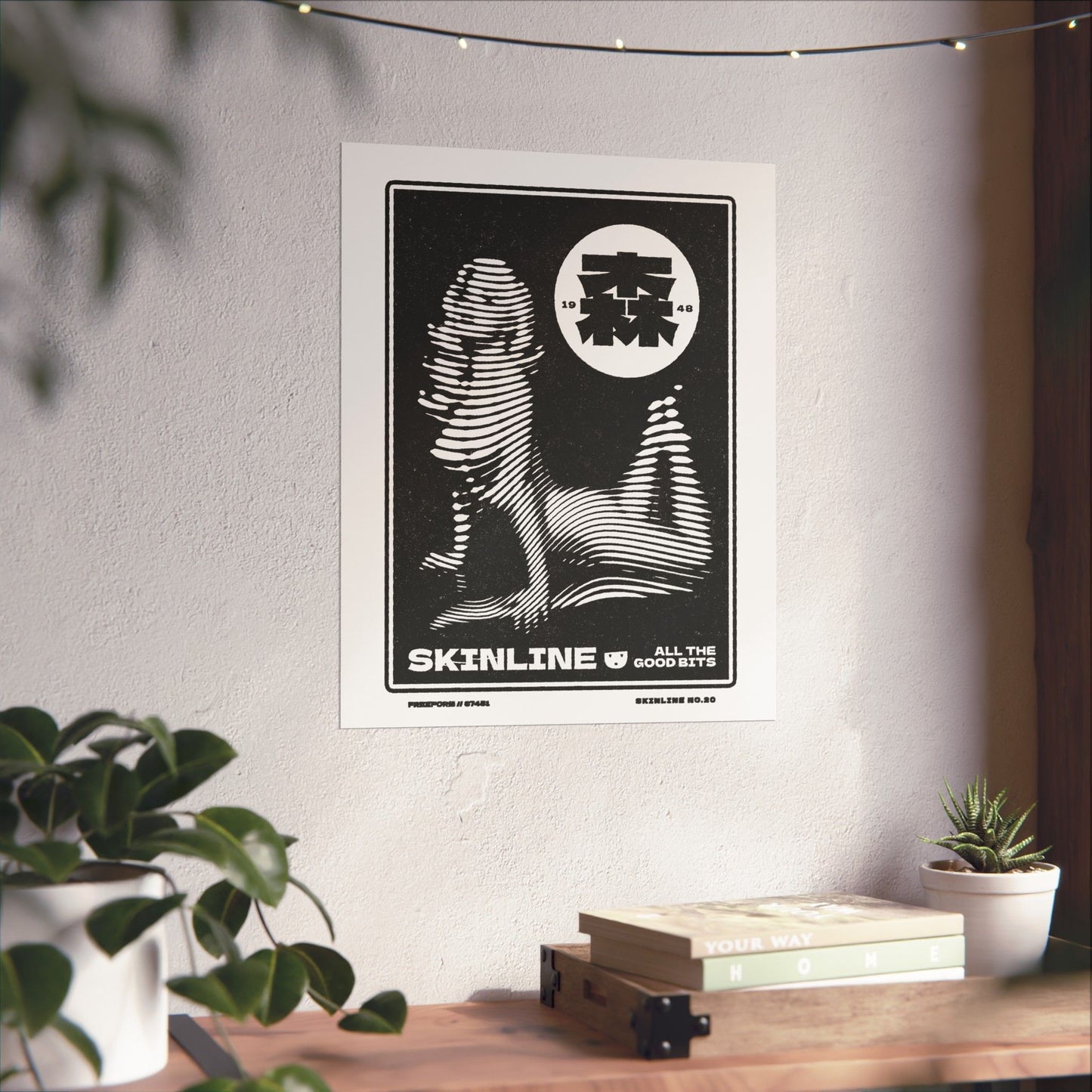 SKINLINE No.20 – Retro Nude Art Print