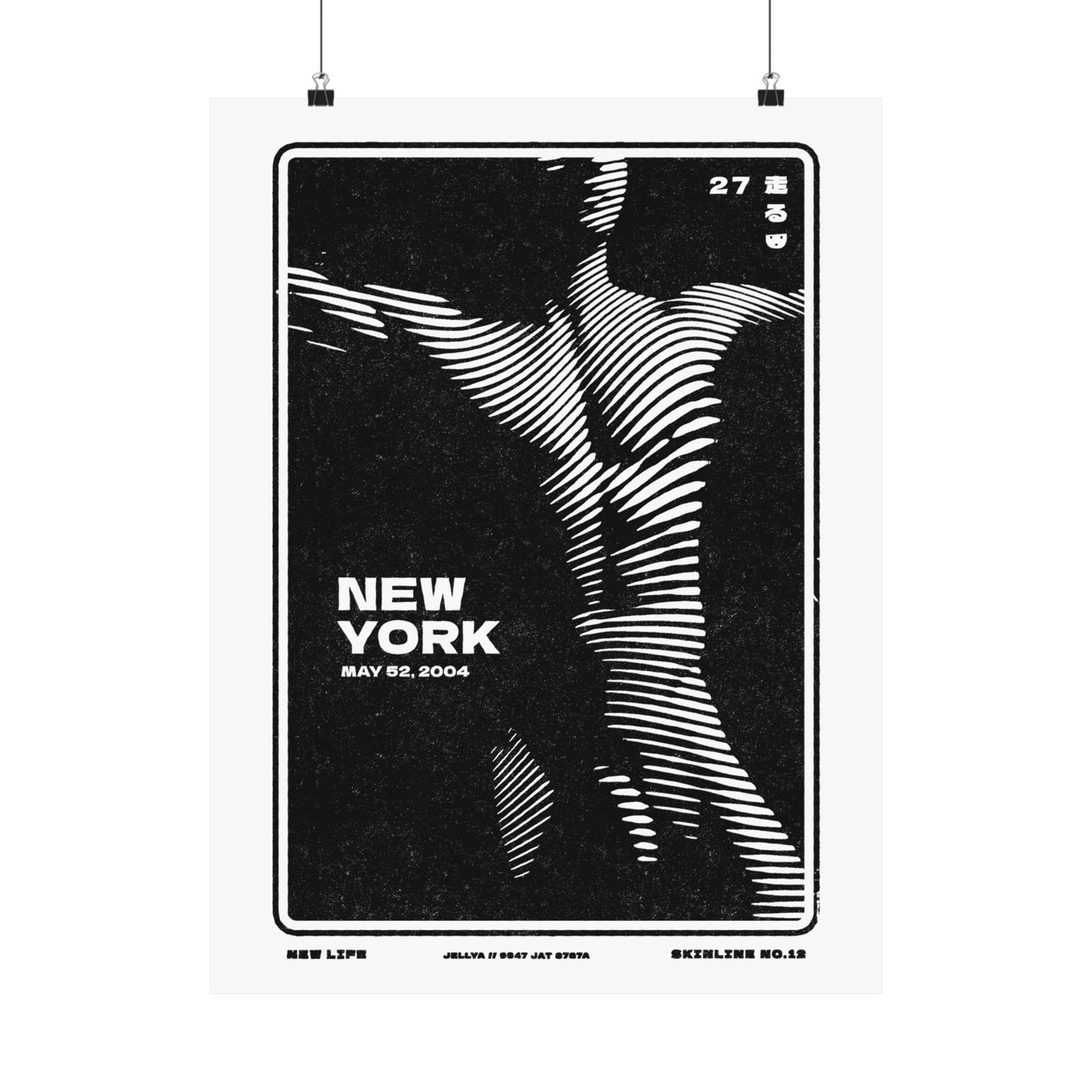 SKINLINE No.12 – New York Nude Art Print