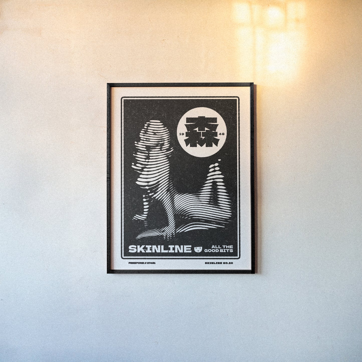 SKINLINE No.20 – Retro Nude Art Print